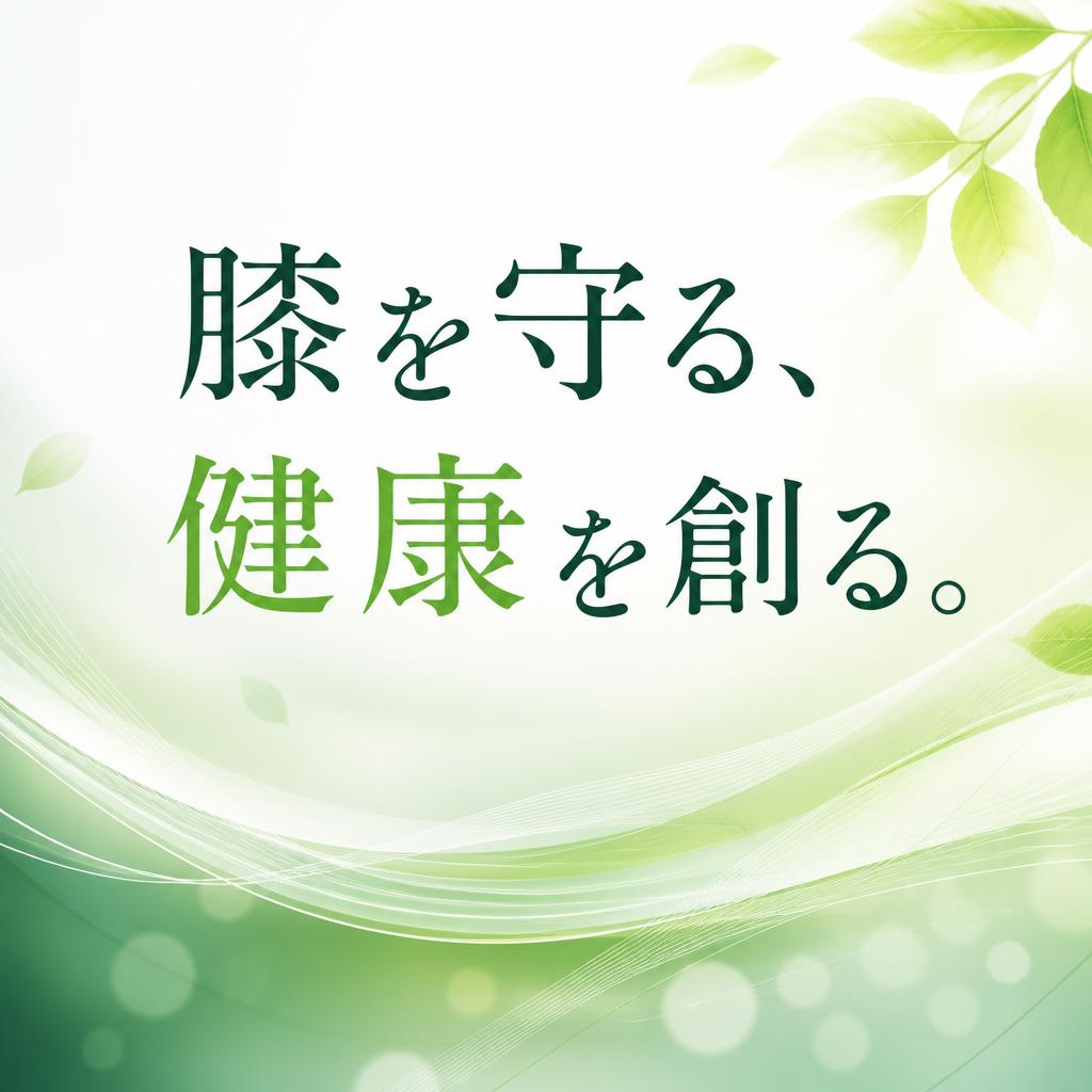 膝を守る、健康を創る。