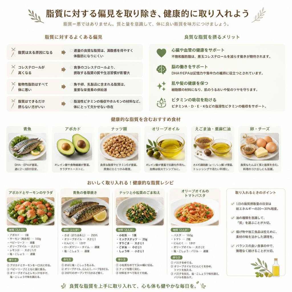 健康的な脂質の摂取方法