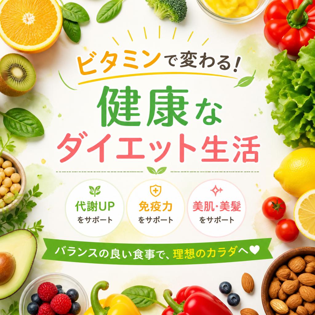 ビタミンで変わる！健康なダイエット生活