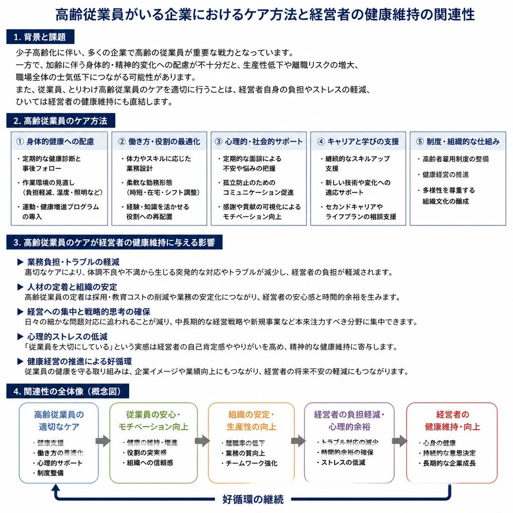 高齢者ケアと経営者の健康
