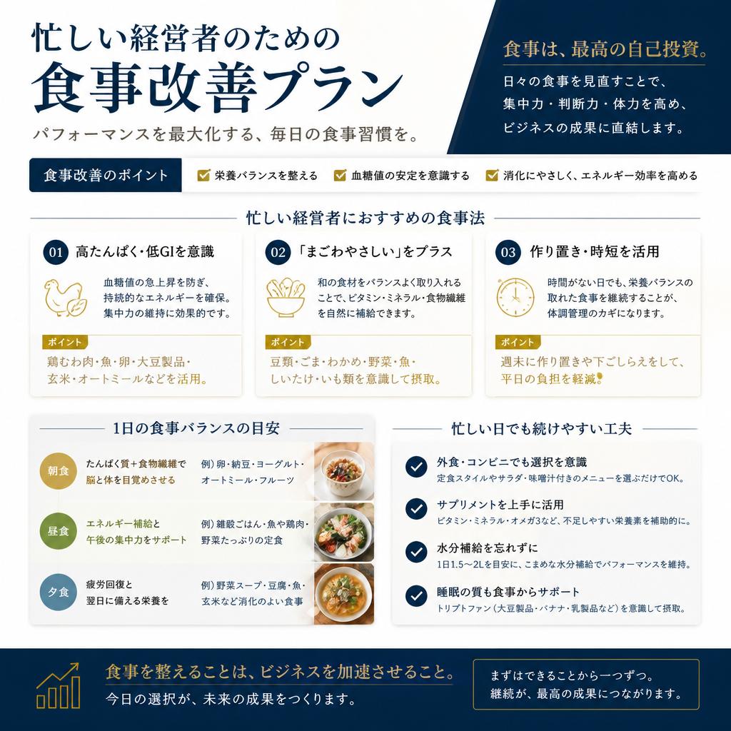 食事改善で理想の体重を目指す