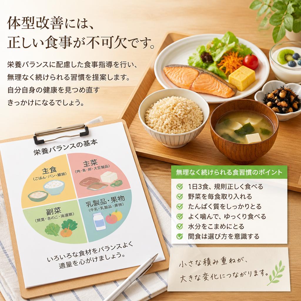 食事指導: 健康的な習慣を身につける