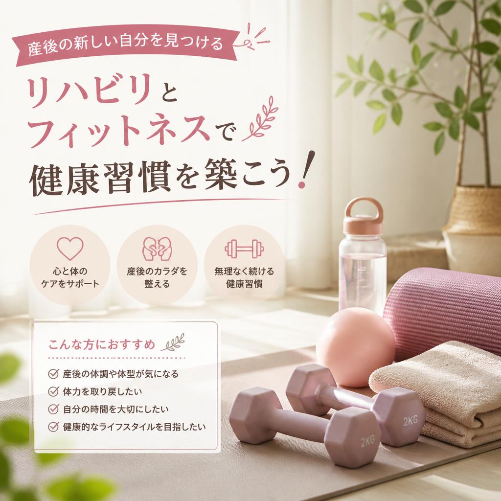 産後の新しい自分を見つける、リハビリとフィットネスで健康習慣を築こう！