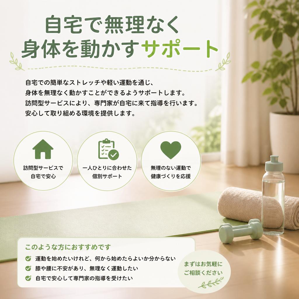 自宅でできる安全な機能訓練