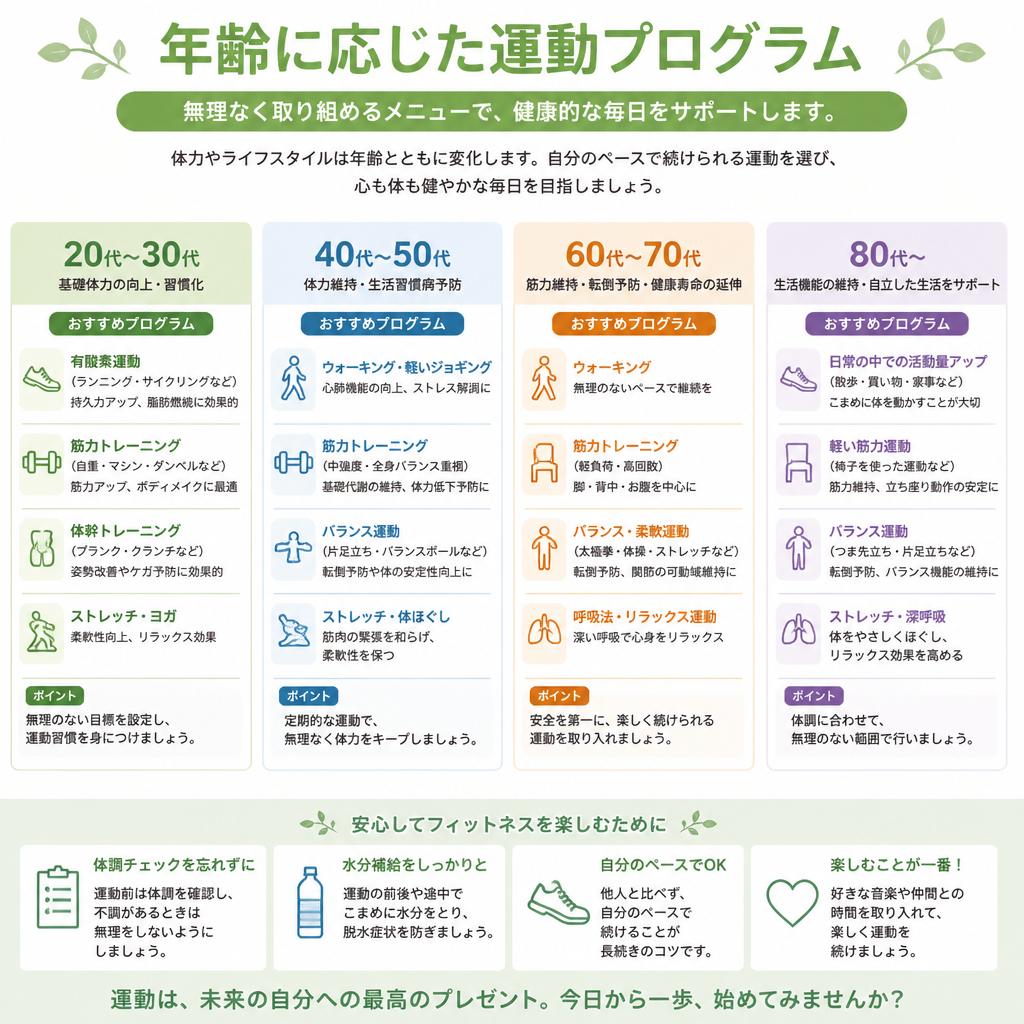高齢者でも楽しめるフィットネスプログラム
