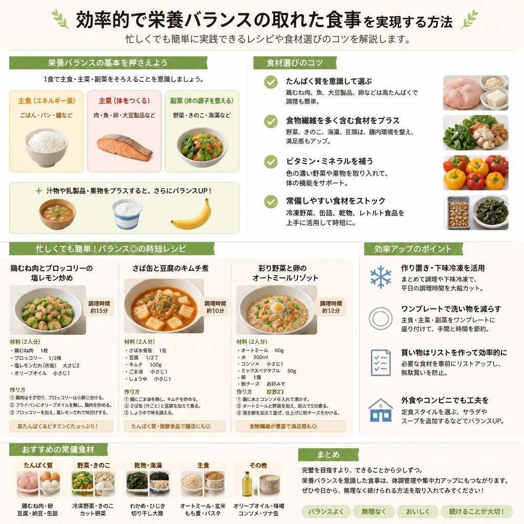 栄養バランスの取り方
