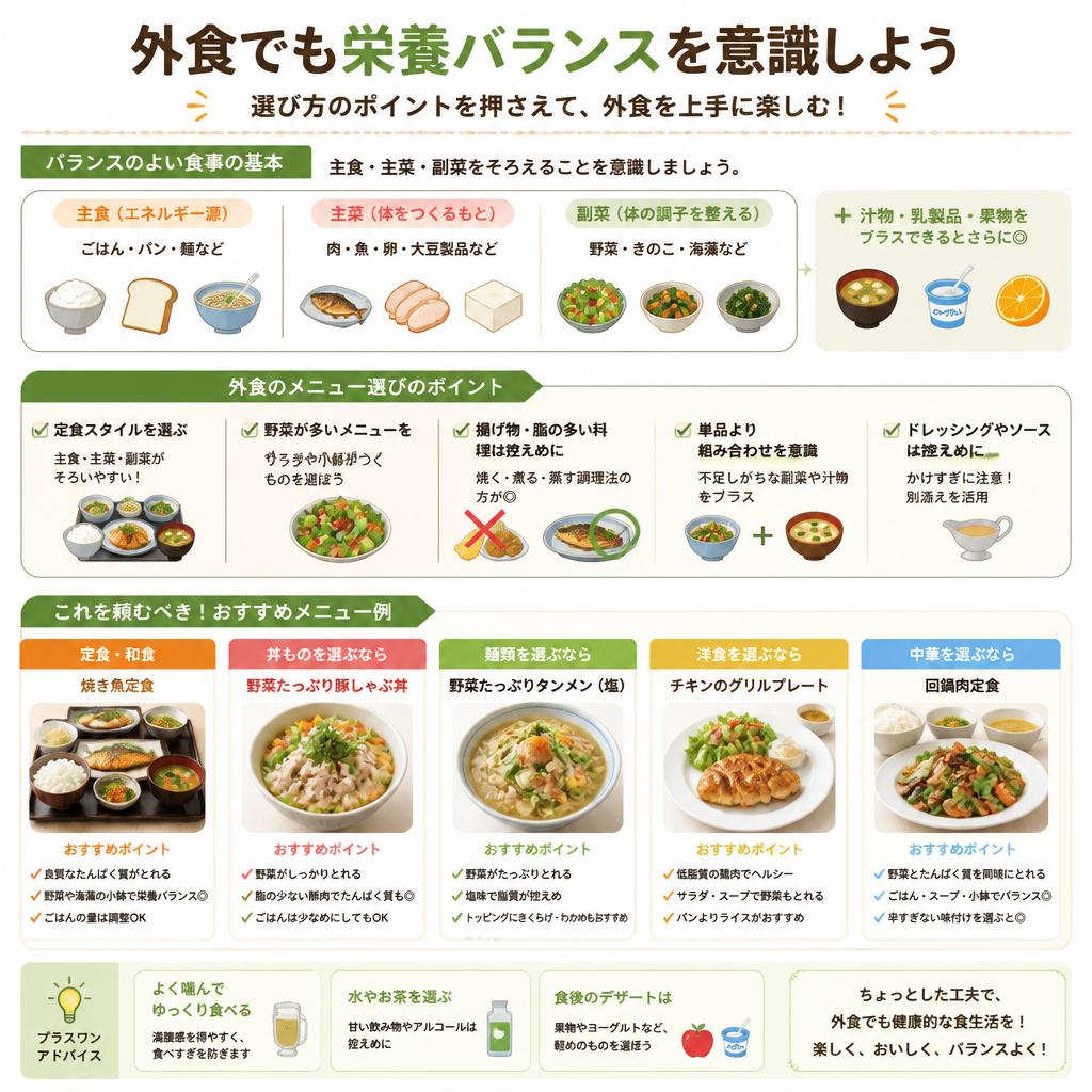 外食時の賢い選び方