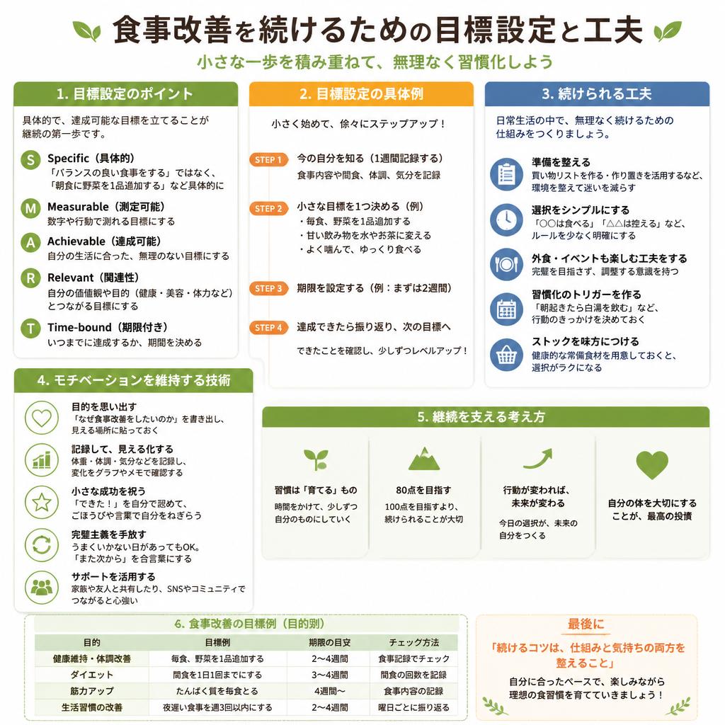 目標設定と継続のコツ