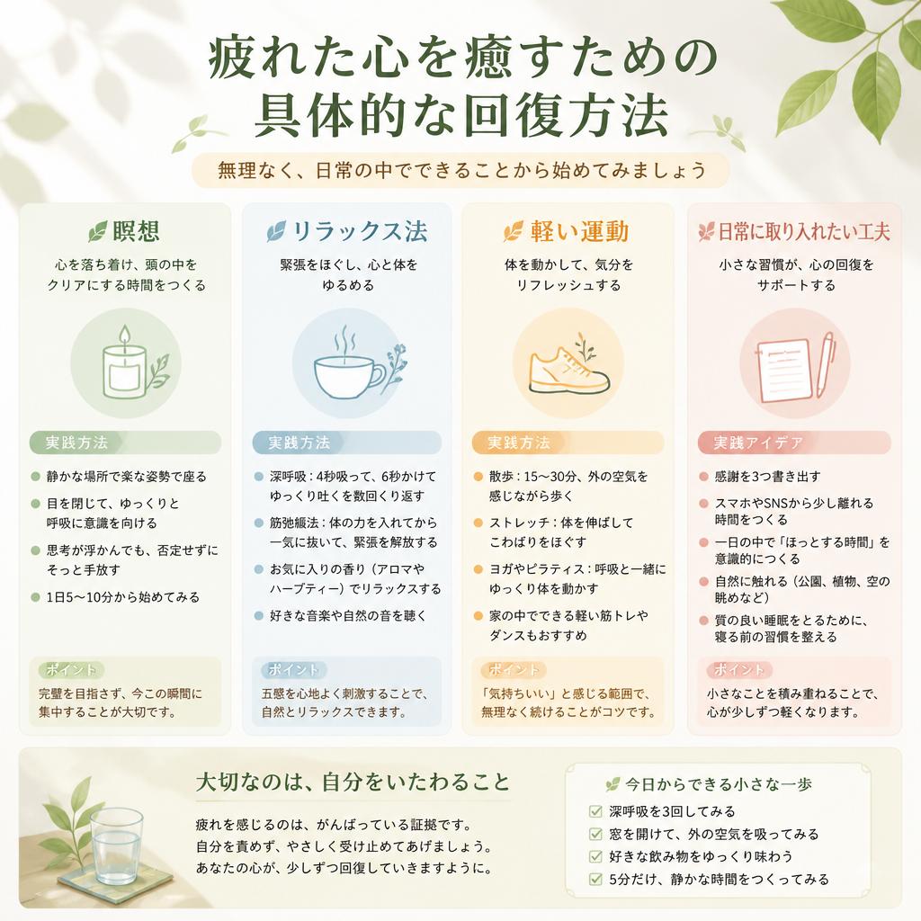 意思決定疲れを解消する回復方法